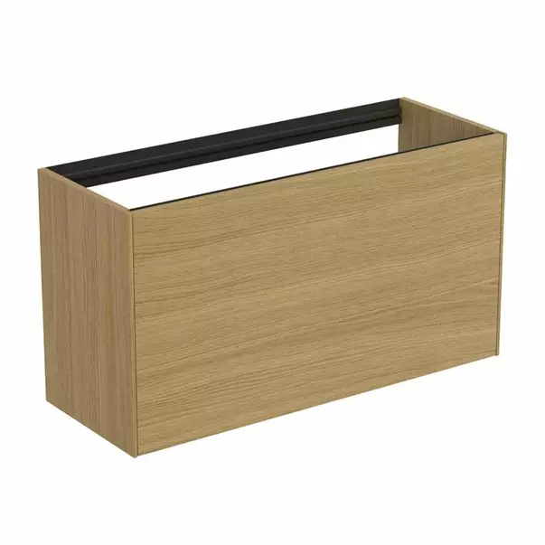  Dulapuri baie - Dulap baza suspendat Ideal Standard Atelier Conca 1 sertar 100 cm finisaj stejar deschis