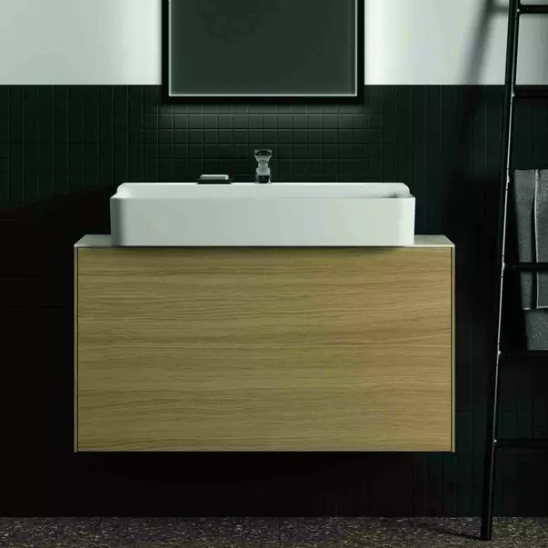 Dulap baza suspendat Ideal Standard Atelier Conca 1 sertar 100 cm finisaj stejar deschis [4]