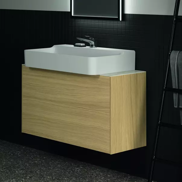 Dulap baza suspendat Ideal Standard Atelier Conca 1 sertar 100 cm finisaj stejar deschis [5]