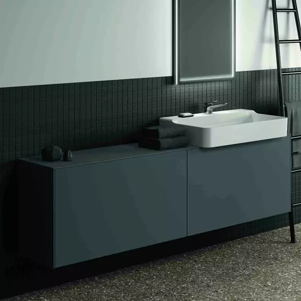 Dulap baza suspendat Ideal Standard Atelier Conca 2 sertare 200 cm antracit mat [2]