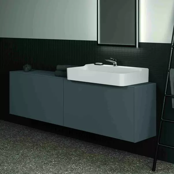 Dulap baza suspendat Ideal Standard Atelier Conca 2 sertare 200 cm antracit mat [4]