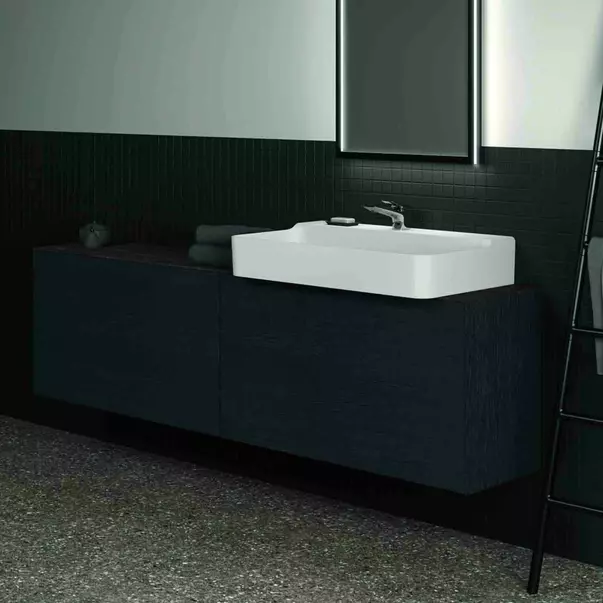 Dulap baza suspendat Ideal Standard Atelier Conca 2 sertare 200 cm finisaj stejar inchis [4]
