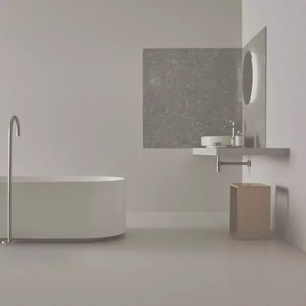 Blat pentru lavoar Ideal Standard Atelier Conca fara decupaj alb mat 200 cm [4]