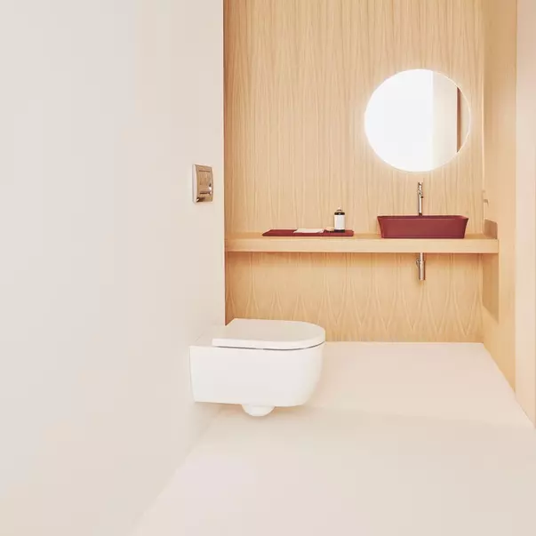Blat pentru lavoar Ideal Standard Atelier Conca fara decupaj finisaj stejar deschis 200 cm [3]