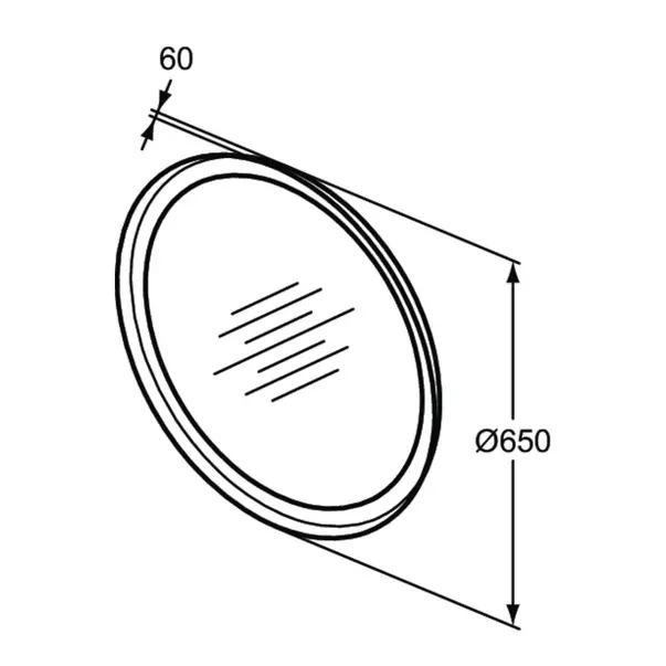 Oglinda cu iluminare LED Ideal Standard Atelier Conca 65 cm [6]