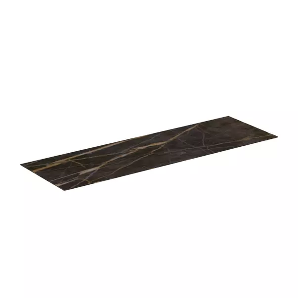  Dulapuri baie - Blat ceramic pentru lavoar Ideal Standard Atelier Conca 160 cm finisaj negru marmura