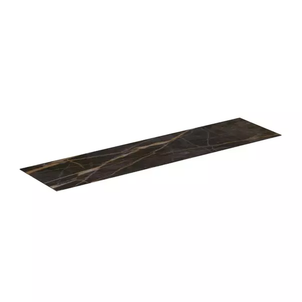  Dulapuri baie - Blat ceramic pentru lavoar Ideal Standard Atelier Conca 200 cm finisaj negru marmura
