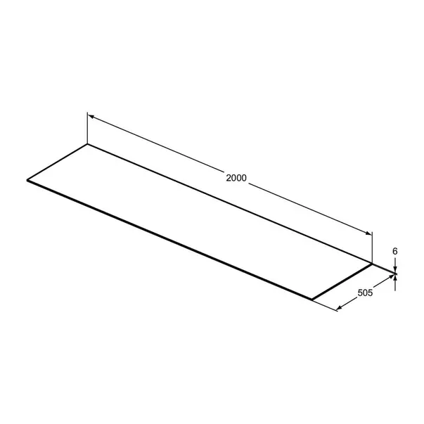 Blat ceramic pentru lavoar Ideal Standard Atelier Conca 200 cm finisaj alb marmura [10]
