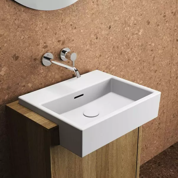 Lavoare - Lavoar semiincastrat Ideal Standard Atelier Extra 50 cm alb lucios
