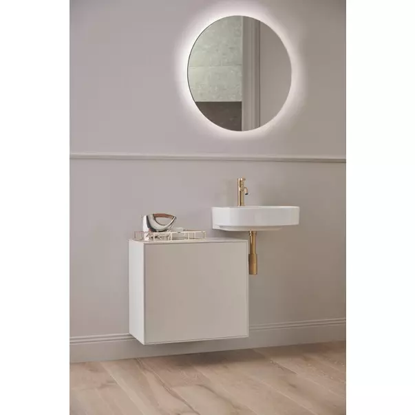 Dulap baza suspendat Ideal Standard Atelier Conca alb mat 1 sertar cu blat 60 cm [3]