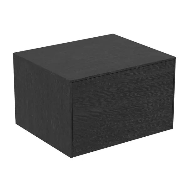 Dulap baza suspendat Ideal Standard Atelier Conca finisaj stejar inchis 1 sertar cu blat 60 cm [2]