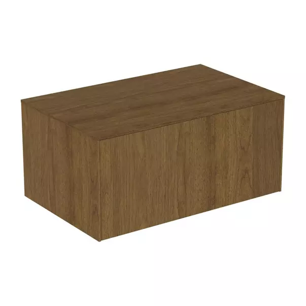 Dulap baza suspendat Ideal Standard Atelier Conca finisaj nuc inchis 1 sertar cu blat 80 cm [2]