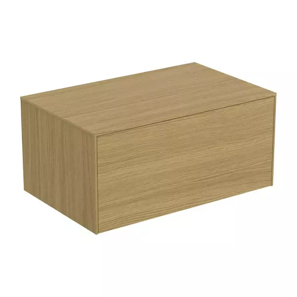  Dulapuri baie - Dulap baza suspendat Ideal Standard Atelier Conca finisaj stejar deschis 1 sertar cu blat 80 cm