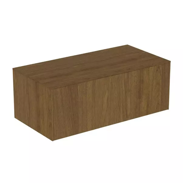  Dulapuri baie - Dulap baza suspendat Ideal Standard Atelier Conca finisaj nuc inchis 1 sertar cu blat 100 cm