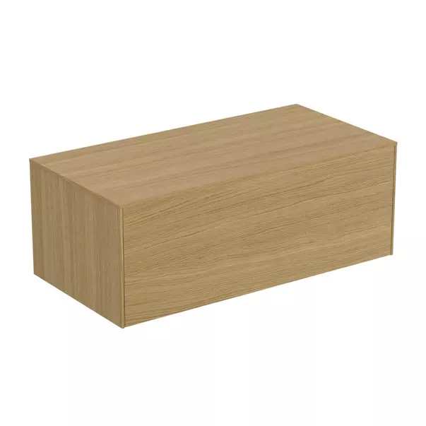 Dulap baza suspendat Ideal Standard Atelier Conca finisaj stejar deschis 1 sertar cu blat 100 cm [2]
