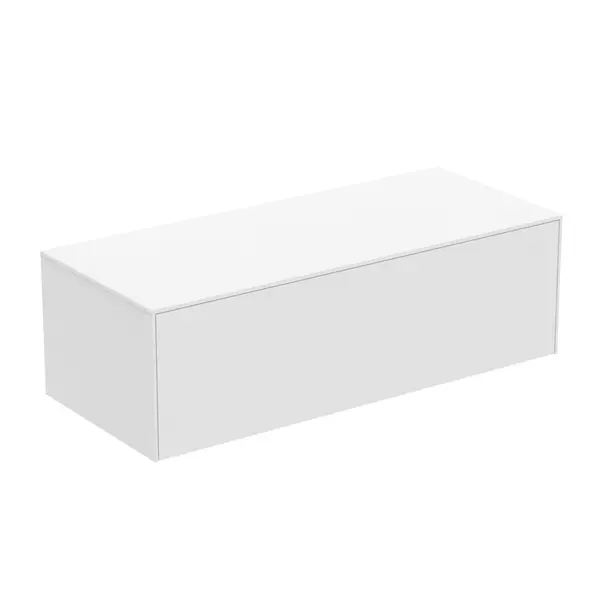 Dulap baza suspendat Ideal Standard Atelier Conca alb mat 1 sertar cu blat 120 cm [2]