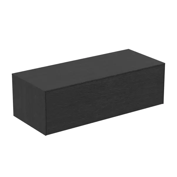  Dulapuri baie - Dulap baza suspendat Ideal Standard Atelier Conca finisaj stejar inchis 1 sertar cu blat 120 cm