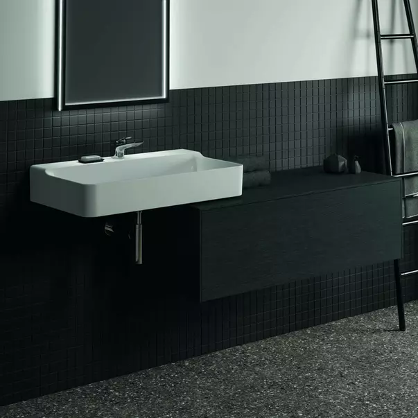 Dulap baza suspendat Ideal Standard Atelier Conca finisaj stejar inchis 1 sertar cu blat 120 cm [2]
