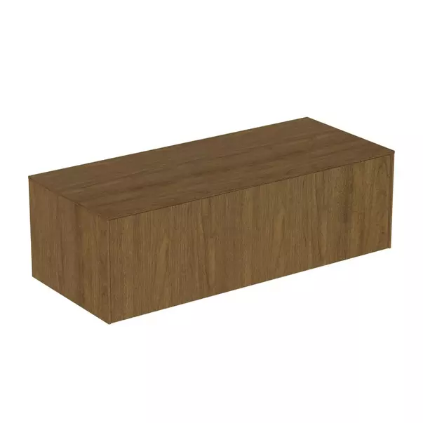 Dulap baza suspendat Ideal Standard Atelier Conca finisaj nuc inchis 1 sertar cu blat 120 cm [2]