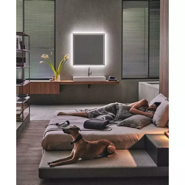 Dulap baza suspendat Ideal Standard Atelier Conca finisaj nuc inchis 1 sertar cu blat 120 cm [6]