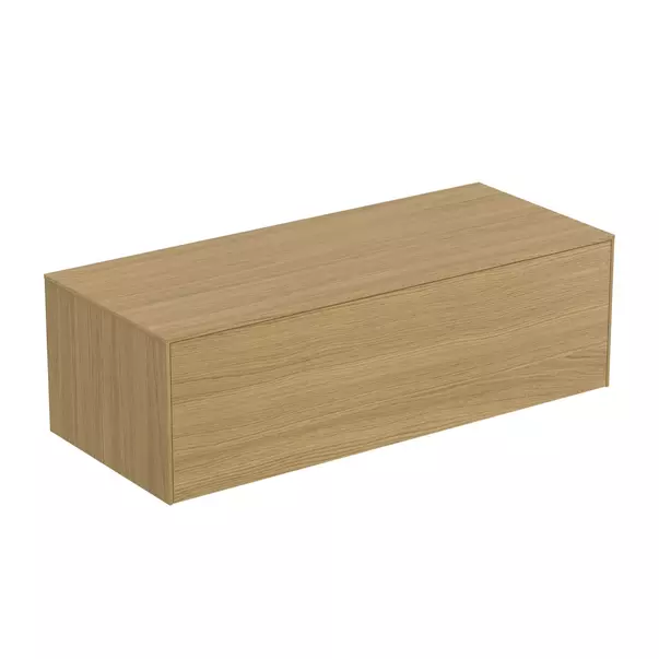  Dulapuri baie - Dulap baza suspendat Ideal Standard Atelier Conca finisaj stejar deschis 1 sertar cu blat 120 cm