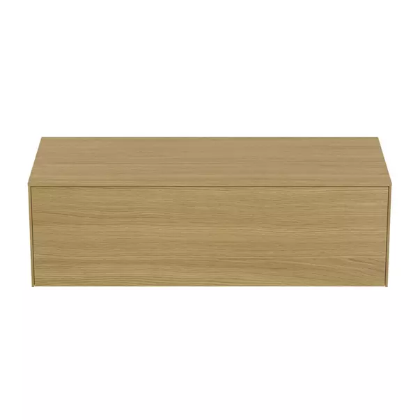Dulap baza suspendat Ideal Standard Atelier Conca finisaj stejar deschis 1 sertar cu blat 120 cm [7]
