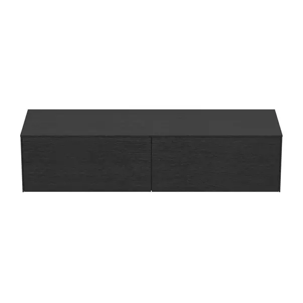 Dulap baza suspendat Ideal Standard Atelier Conca finisaj stejar inchis 2 sertare cu blat 160 cm [5]