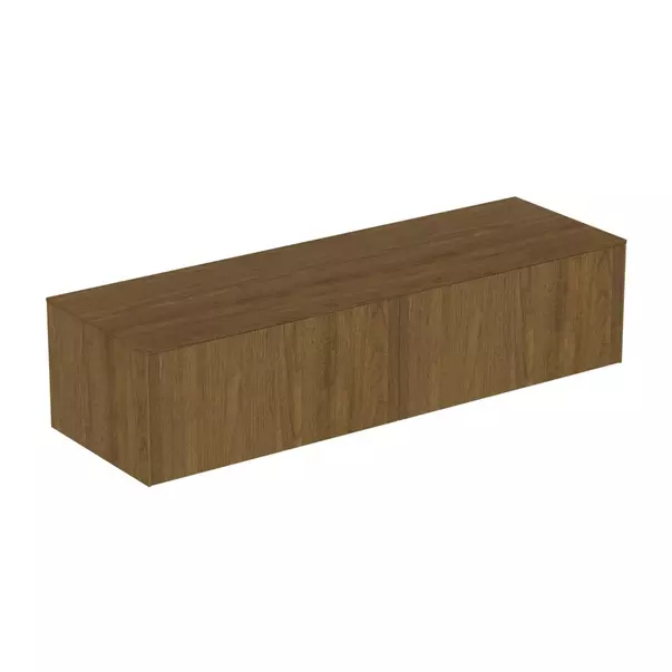  Dulapuri baie - Dulap baza suspendat Ideal Standard Atelier Conca finisaj nuc inchis 2 sertare cu blat 160 cm
