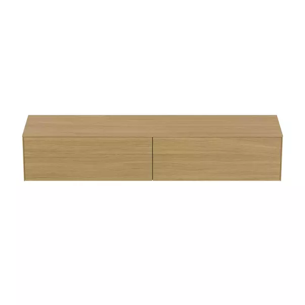 Dulap baza suspendat Ideal Standard Atelier Conca finisaj stejar deschis 2 sertare cu blat 200 cm [6]