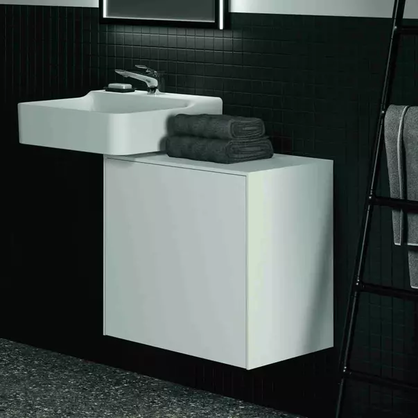Dulap baza suspendat Ideal Standard Atelier Conca 1 sertar cu blat 60 cm alb mat [5]