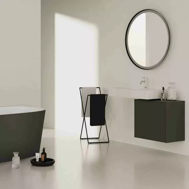 Dulap baza suspendat Ideal Standard Atelier Conca 1 sertar cu blat 60 cm antracit mat [4]