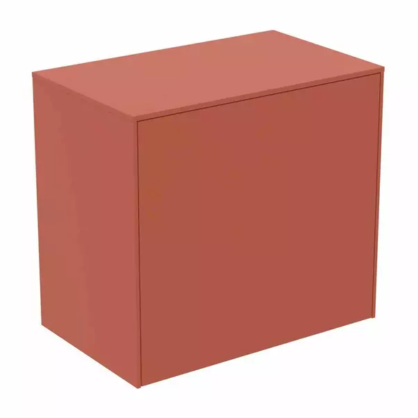Mobilier Baie - Dulap baza suspendat Ideal Standard Atelier Conca 1 sertar cu blat 60 cm rosu - oranj mat