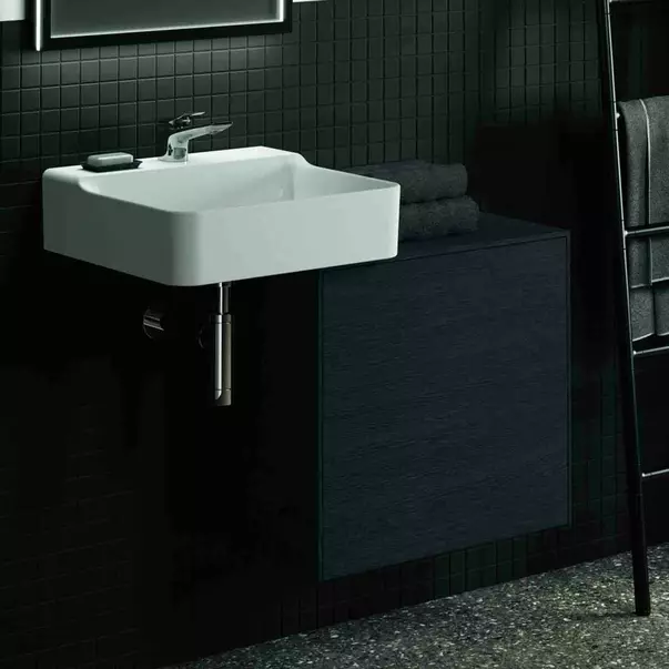 Dulap baza suspendat Ideal Standard Atelier Conca 1 sertar cu blat 60 cm finisaj stejar inchis [2]