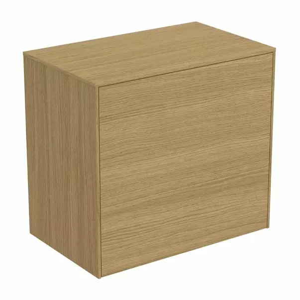 Mobilier Baie - Dulap baza suspendat Ideal Standard Atelier Conca 1 sertar cu blat 60 cm finisaj stejar deschis