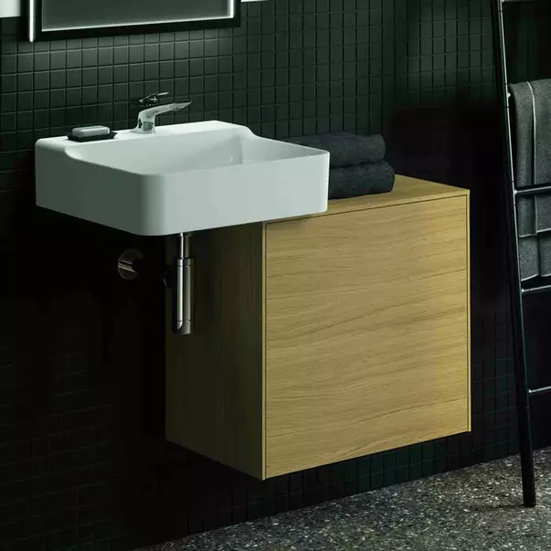 Dulap baza suspendat Ideal Standard Atelier Conca 1 sertar cu blat 60 cm finisaj stejar deschis [2]