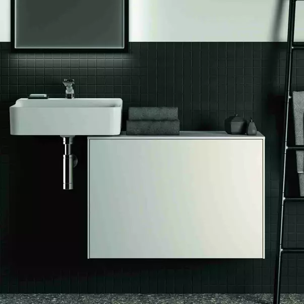 Dulap baza suspendat Ideal Standard Atelier Conca 1 sertar cu blat 80 cm alb mat [4]