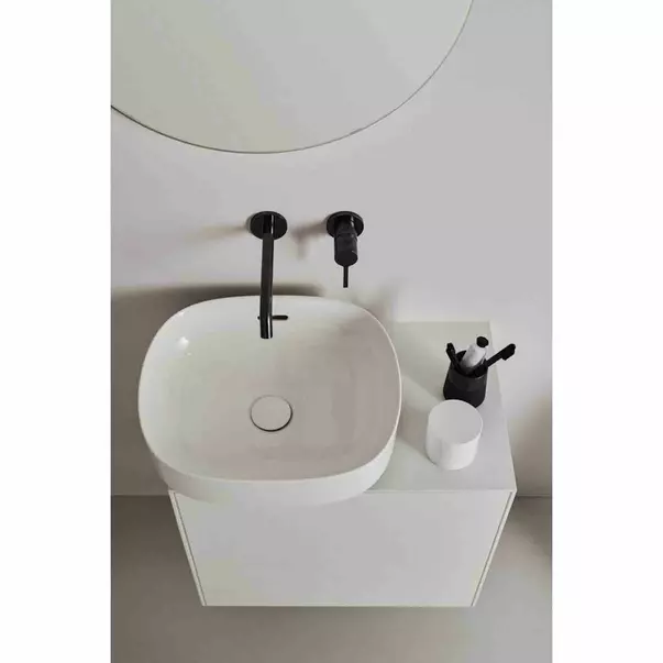 Dulap baza suspendat Ideal Standard Atelier Conca 1 sertar cu blat 80 cm alb mat [5]