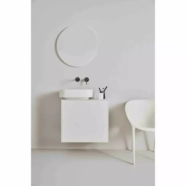 Dulap baza suspendat Ideal Standard Atelier Conca 1 sertar cu blat 80 cm alb mat [7]