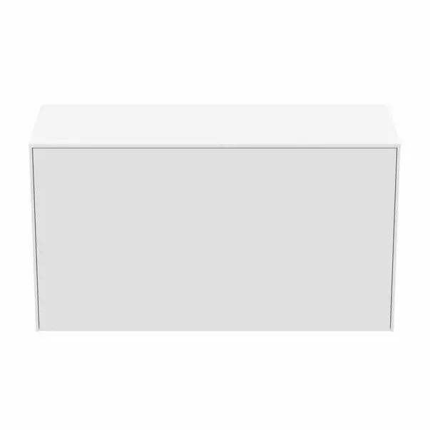 Dulap baza suspendat Ideal Standard Atelier Conca 1 sertar cu blat 100 cm alb mat [7]