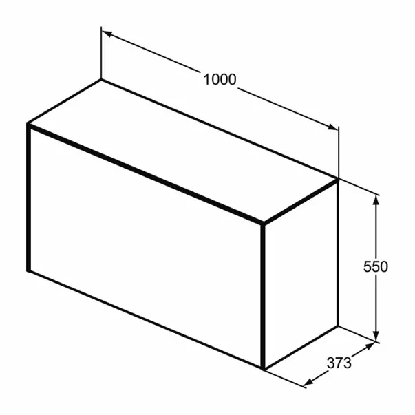 Dulap baza suspendat Ideal Standard Atelier Conca 1 sertar cu blat 100 cm finisaj nuc inchis [8]