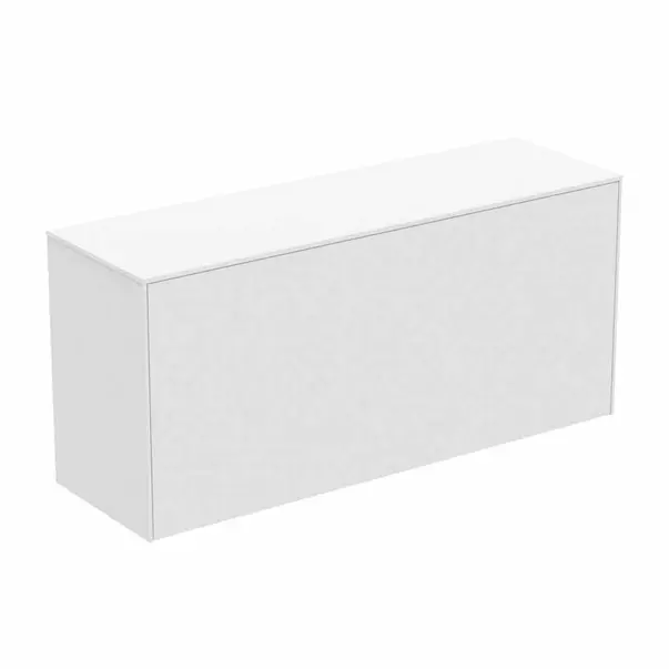 Mobilier Baie - Dulap baza suspendat Ideal Standard Atelier Conca 1 sertar cu blat 120 cm alb mat