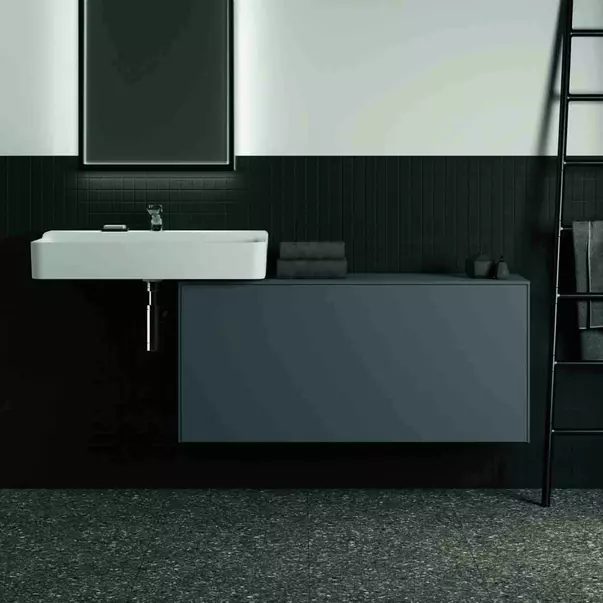 Dulap baza suspendat Ideal Standard Atelier Conca 1 sertar cu blat 120 cm antracit mat [4]
