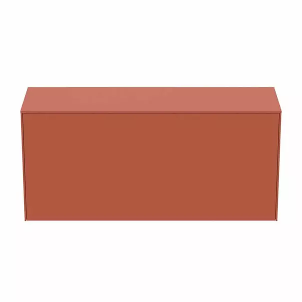 Dulap baza suspendat Ideal Standard Atelier Conca 1 sertar cu blat 120 cm rosu - oranj mat [8]