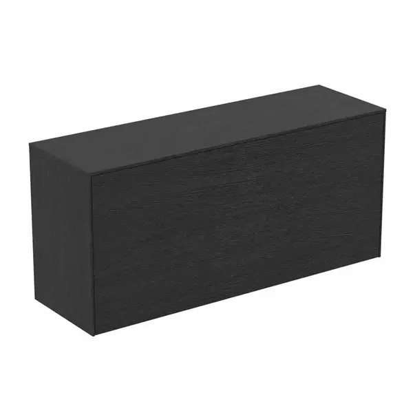 Mobilier Baie - Dulap baza suspendat Ideal Standard Atelier Conca 1 sertar cu blat 120 cm finisaj stejar inchis
