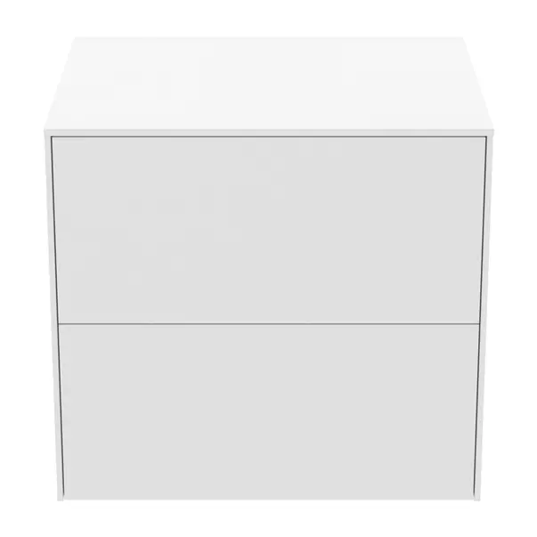 Dulap baza suspendat Ideal Standard Atelier Conca alb mat 2 sertare cu blat 60 cm [5]