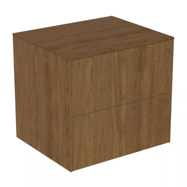  Dulapuri baie - Dulap baza suspendat Ideal Standard Atelier Conca finisaj nuc inchis 2 sertare cu blat 60 cm