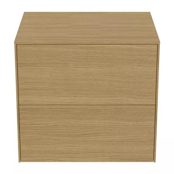 Dulap baza suspendat Ideal Standard Atelier Conca finisaj stejar deschis 2 sertare cu blat 60 cm [5]