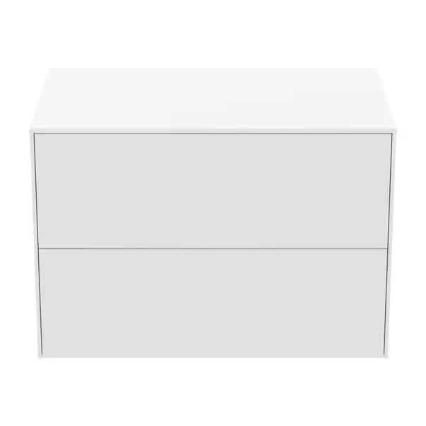 Dulap baza suspendat Ideal Standard Atelier Conca alb mat 2 sertare cu blat 80 cm [5]