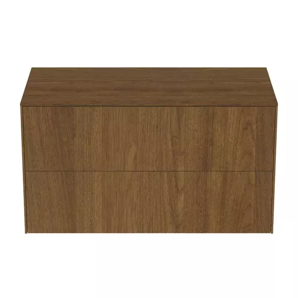 Dulap baza suspendat Ideal Standard Atelier Conca finisaj nuc inchis 2 sertare cu blat 100 cm [5]