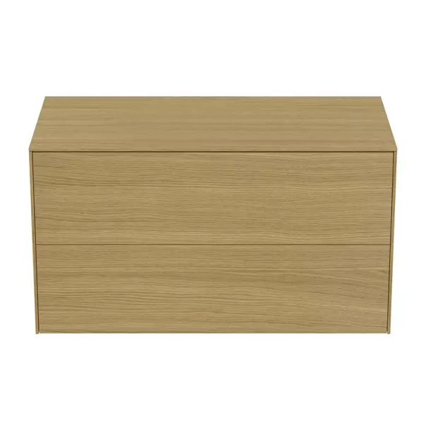 Dulap baza suspendat Ideal Standard Atelier Conca finisaj stejar deschis 2 sertare cu blat 100 cm [5]